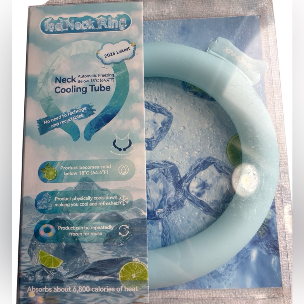 Refreshing and ECO-Friendly Cooling Neck Tube in Light Blue — NWT —SUMMERTIME!!!